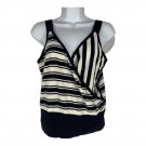 J. Crew Womens Striped Wrap Tank Top Navy & White Size XS J. Crew Womens Striped Wrap Tank Top Navy & White Size XS