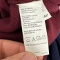 Izod Mens XXL Raglan Sweatshirt Maroon & Navy Cotton Blend Crewneck