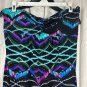 Bisou Bisou Michele Bohbot Womens Dress Size 10 Chevron Multicolor Strapless