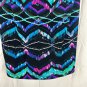 Bisou Bisou Michele Bohbot Womens Dress Size 10 Chevron Multicolor Strapless