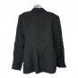 Talbots Womens Black & Gray Polka Dot Blazer Size 14 Cotton Blend Made In USA