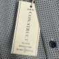 CON.STRUCT Mens Slim Fit Geometric Dress Shirt Navy Medium Wrinkle Free Stretch