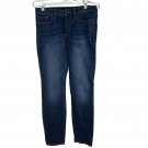 A.n.a Womens Skinny Ankle Jeans Size 6 Dark Wash Stretch Denim Cotton Blend