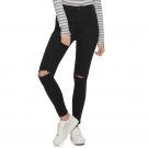 SO Womens Super High Rise Ultimate Jegging Size 5 Black Distressed Skinny