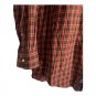 Lands End Mens Tailored Fit Flannel Shirt L 17-33 Plaid Red Cotton Button-Down