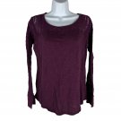 Maurices Womens Long Sleeve Purple Lace Top Size L Maurices Womens Long Sleeve Purple Lace Top Size L