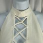Express Womens White Halter Dress Sz M Crisscross Neckline Semi-Backless Casual