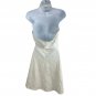 Express Womens White Halter Dress Sz M Crisscross Neckline Semi-Backless Casual