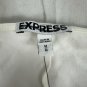 Express Womens White Halter Dress Sz M Crisscross Neckline Semi-Backless Casual