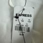 Express Womens White Halter Dress Sz M Crisscross Neckline Semi-Backless Casual