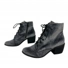 Dolce Vita Grey Velvet Lace-Up Ankle Boots Block Heel & Side Zipper Size 8.5 Dolce Vita Grey Velvet Lace-Up Ankle Boots Block Heel & Side Zipper Size 8.5