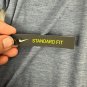 Nike Dri-Fit Mens Standard Fit Gray Training T-Shirt Medium Breathable