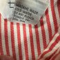 Teddi Red Striped Button-Up Shirt Large Embroidered Dogs Long Sleeve