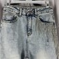 Blueb. Medium Wash Frayed Hem Jeans With Rhinestone Detailing For Women