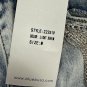 Blueb. Medium Wash Frayed Hem Jeans With Rhinestone Detailing For Women