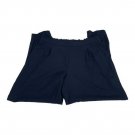 G By Giuliana Navy Paper-Bag Waist Pleated Shorts Size L G By Giuliana Navy Paper-Bag Waist Pleated Shorts Size L