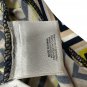 Anne Klein Womens Geometric Blouse Size M Long Sleeves Zipper Front Multicolor