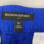 Banana Republic Womenâs Size 10 Blue Textured Shorts Lightweight Stylish