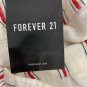 Forever 21 Striped Button-Down Dress Womens L Short Puff Sleeve Tie Waist
