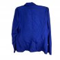 Dana Buchman Womens Royal Blue Blazer Size 12 Polyester Business Casual Jacket