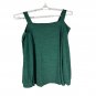 Womens Teal Green Cold Shoulder Top Size XL Polyester/Spandex