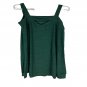 Womens Teal Green Cold Shoulder Top Size XL Polyester/Spandex
