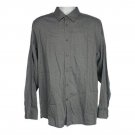Ted Baker London Mens Small Black/Gray Micro Print Button-Up Shirt Casual Ted Baker London Mens Small Black/Gray Micro Print Button-Up Shirt Casual
