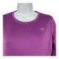 New Balance Womens Long Sleeve Athletic Shirt Medium Purple Moisture-Wicking Top