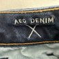 American Eagle Outfitters Womens Midi Denim Shorts Size 2 Stretch Dark Wash