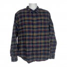 J.Crew Mens XL Flannel Button-Up Shirt Multicolor Plaid Long Sleeve 100% Cotton