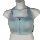 All In Motion Sports Bra 38C High-Support Adjustable Straps Zip Front Blue All In Motion Sports Bra 38C High-Support Adjustable Straps Zip Front Blue