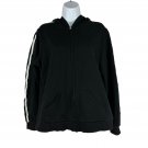 SB Active Black Hoodie Zip Up Jacket Large Striped Sleeves Casual Comfort Wear SB Active Black Hoodie Zip Up Jacket Large Striped Sleeves Casual Comfort Wear