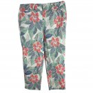 Ann Taylor Factory Womens Floral Print Cropped Pants Size 10 Cotton/Spandex Ann Taylor Factory Womens Floral Print Cropped Pants Size 10 Cotton/Spandex