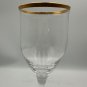 Vintage Wine Glass Gold Rim Crystal Clear Noritake Golden Tribute Design