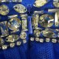 Two-Piece Blue Beaded Embellished Womens Dress By Cinderella Size 12