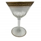 Vintage Tiffin-Franciscan Minton Gold-Encrusted Champagne Coupe Stem 14196 Vintage Tiffin-Franciscan Minton Gold-Encrusted Champagne Coupe Stem 14196