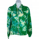 Divided By H&M Womens Zip-Up Hoodie Size 8 Green Tie-Dye Cotton Casual Fit Divided By H&M Womens Zip-Up Hoodie Size 8 Green Tie-Dye Cotton Casual Fit