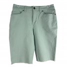 Style & Co Womens Bermuda Shorts Size 4 Mint Green Casual Stretch Cotton Blend