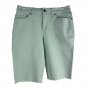 Style & Co Womens Bermuda Shorts Size 4 Mint Green Casual Stretch Cotton Blend