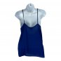 Topshop Womens Blue Sheer Spaghetti Strap Cami Tank Top Size 2