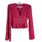 Blueb. Collection Womens Pink Pleated Long Sleeve Blouse Size L Blueb. Collection Womens Pink Pleated Long Sleeve Blouse Size L