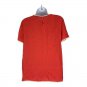 J. Crew Womens Red Silk Blend Short Sleeve Top Size 4 Contrast Trim Blouse