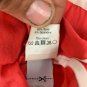 J. Crew Womens Red Silk Blend Short Sleeve Top Size 4 Contrast Trim Blouse
