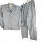 Knightsbridge Mens X-Large Plaid Button Front Pajama Set Blue White