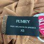 Pumiey Womens Brown Sleeveless Maxi Dress XS Rayon Spandex Knit Soft Stretchy