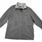 Forecaster Gray Mens L Trench Coat Lightweight Button Closure Rain Jacket Forecaster Gray Mens L Trench Coat Lightweight Button Closure Rain Jacket