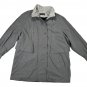 Forecaster Gray Mens L Trench Coat Lightweight Button Closure Rain Jacket