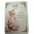 Precious Moments Limited Edition 1997 Kelly Name Card Brave