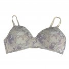 40D Molded Soft Cup Bra Womens Adjustable Straps Tie-Dye Print Purple/Beige 40D Molded Soft Cup Bra Womens Adjustable Straps Tie-Dye Print Purple/Beige