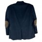 Lauren Ralph Lauren Mens Navy Blazer With Elbow Patches 46R Cotton Blend